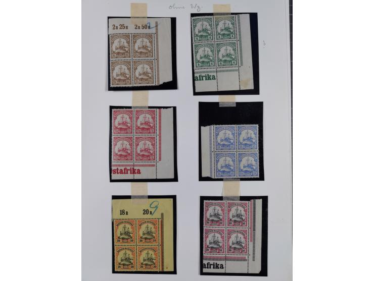 EIGENE AUSGABEN: 1893/1916, postfrische,ungebrauchte und gestempelte Sammlung mit Marken, Einheiten, Briefstücken und rund 30