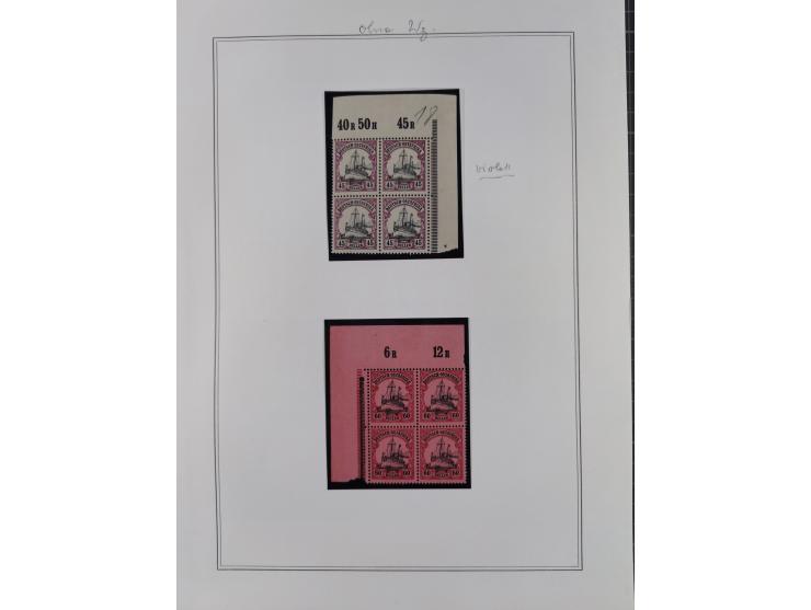 EIGENE AUSGABEN: 1893/1916, postfrische,ungebrauchte und gestempelte Sammlung mit Marken, Einheiten, Briefstücken und rund 30