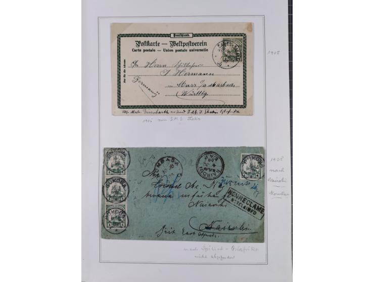 EIGENE AUSGABEN: 1893/1916, postfrische,ungebrauchte und gestempelte Sammlung mit Marken, Einheiten, Briefstücken und rund 30