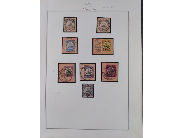 EIGENE AUSGABEN: 1893/1916, postfrische,ungebrauchte und gestempelte Sammlung mit Marken, Einheiten, Briefstücken und rund 30