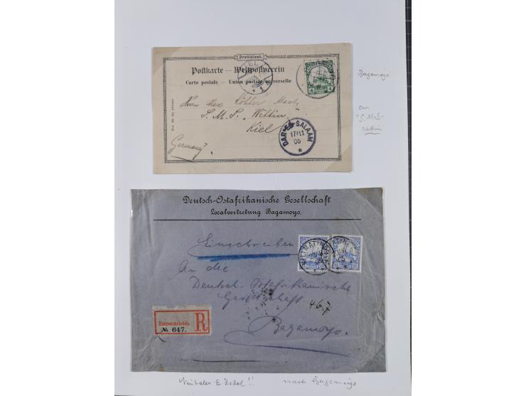 EIGENE AUSGABEN: 1893/1916, postfrische,ungebrauchte und gestempelte Sammlung mit Marken, Einheiten, Briefstücken und rund 30