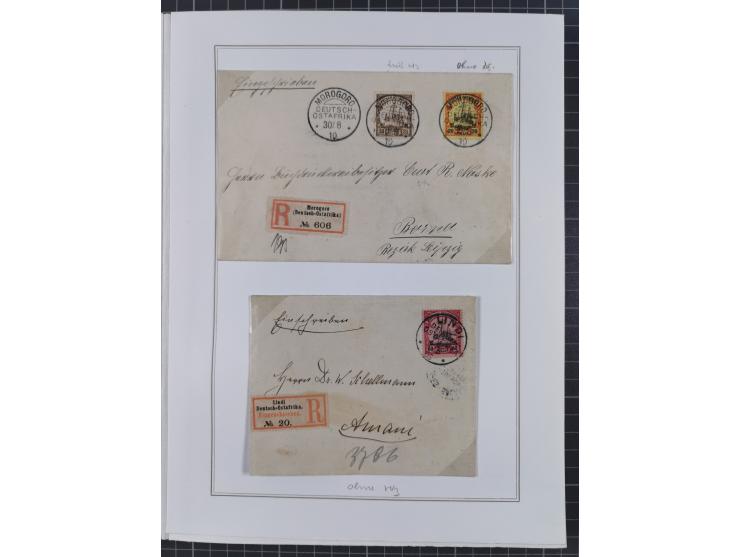 EIGENE AUSGABEN: 1893/1916, postfrische,ungebrauchte und gestempelte Sammlung mit Marken, Einheiten, Briefstücken und rund 30