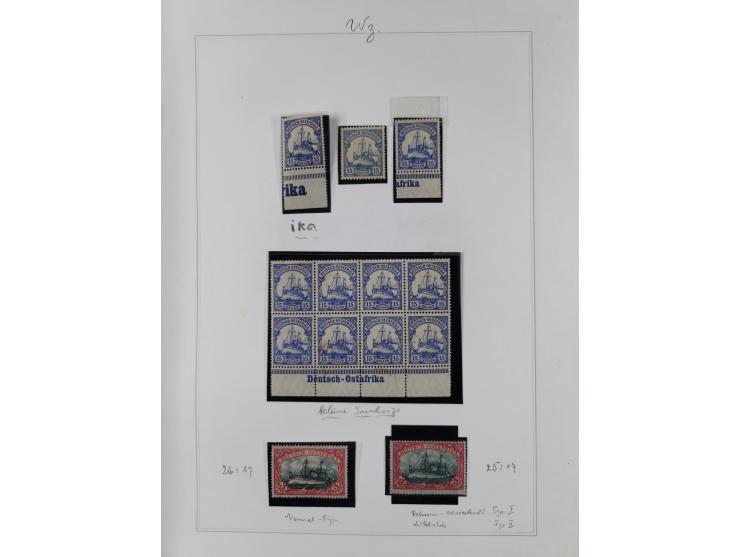 EIGENE AUSGABEN: 1893/1916, postfrische,ungebrauchte und gestempelte Sammlung mit Marken, Einheiten, Briefstücken und rund 30