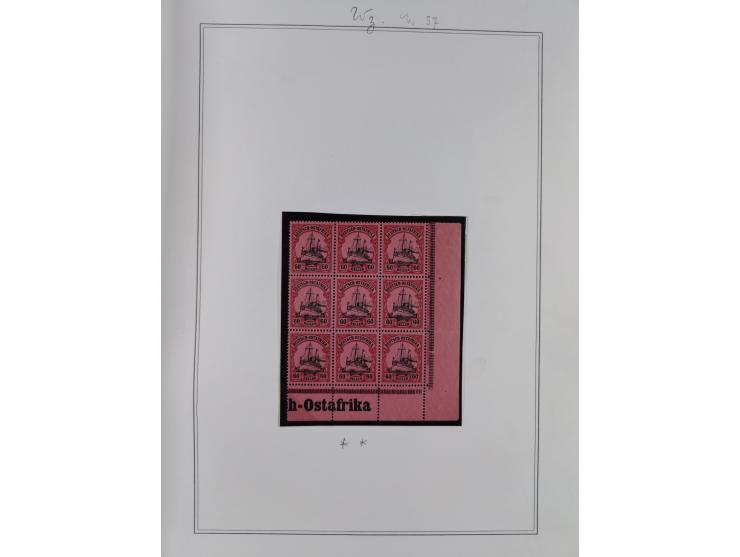 EIGENE AUSGABEN: 1893/1916, postfrische,ungebrauchte und gestempelte Sammlung mit Marken, Einheiten, Briefstücken und rund 30