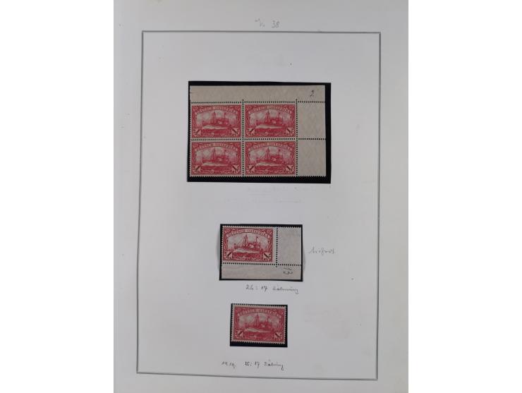 EIGENE AUSGABEN: 1893/1916, postfrische,ungebrauchte und gestempelte Sammlung mit Marken, Einheiten, Briefstücken und rund 30