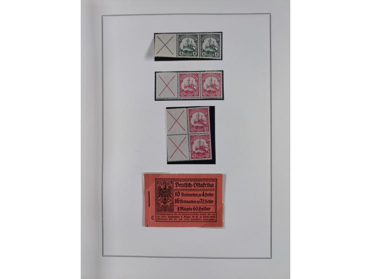 EIGENE AUSGABEN: 1893/1916, postfrische,ungebrauchte und gestempelte Sammlung mit Marken, Einheiten, Briefstücken und rund 30