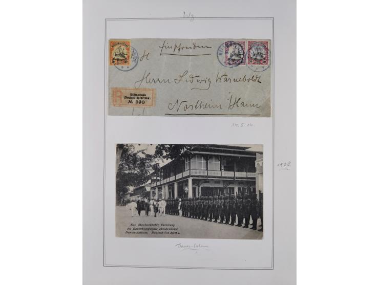 EIGENE AUSGABEN: 1893/1916, postfrische,ungebrauchte und gestempelte Sammlung mit Marken, Einheiten, Briefstücken und rund 30