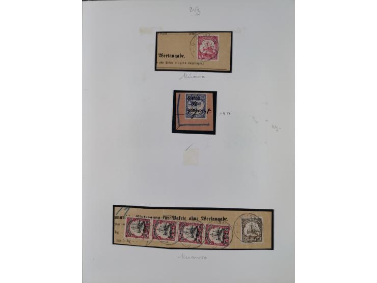 EIGENE AUSGABEN: 1893/1916, postfrische,ungebrauchte und gestempelte Sammlung mit Marken, Einheiten, Briefstücken und rund 30