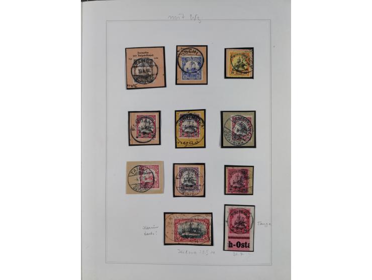 EIGENE AUSGABEN: 1893/1916, postfrische,ungebrauchte und gestempelte Sammlung mit Marken, Einheiten, Briefstücken und rund 30