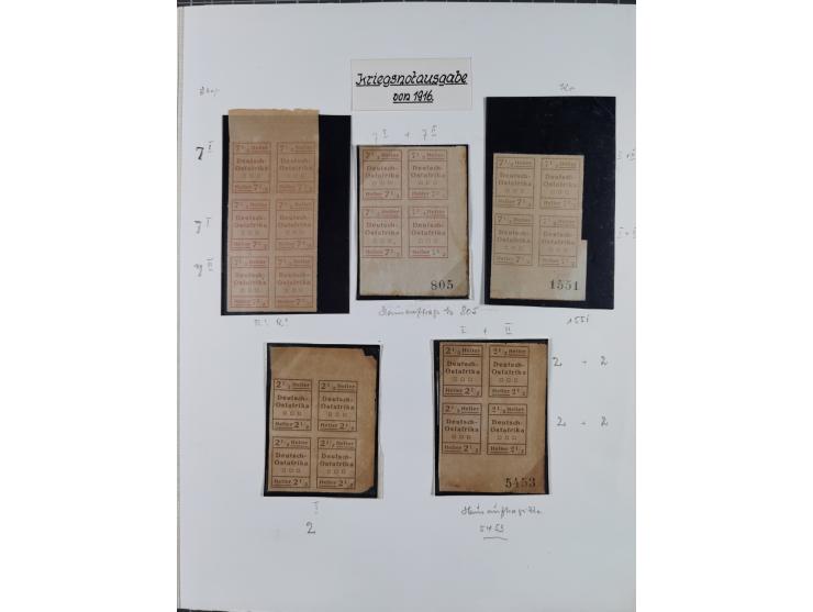 EIGENE AUSGABEN: 1893/1916, postfrische,ungebrauchte und gestempelte Sammlung mit Marken, Einheiten, Briefstücken und rund 30