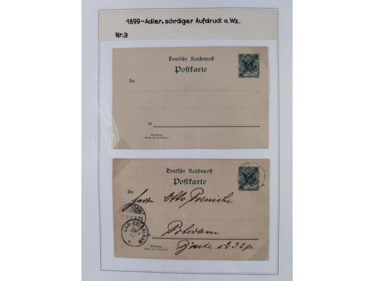 GANZSACHEN: 1893/1919,82 ungebrauchte und gebrauchte Karten, dabei Jahrhundert Karte von Daressalam nach Berlin, ungebrauchte