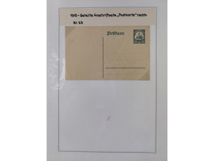 GANZSACHEN: 1893/1919,82 ungebrauchte und gebrauchte Karten, dabei Jahrhundert Karte von Daressalam nach Berlin, ungebrauchte