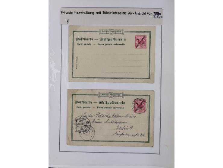 GANZSACHEN: 1893/1919,82 ungebrauchte und gebrauchte Karten, dabei Jahrhundert Karte von Daressalam nach Berlin, ungebrauchte