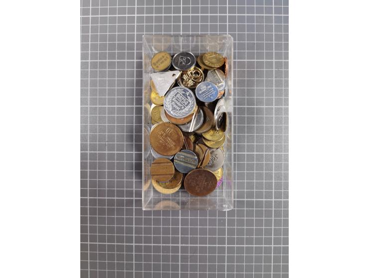 JETONS: 1849/1992 ca., über 130 meist Schweizer Token und Spielgeldmünzen, verschiedene Erhaltungen