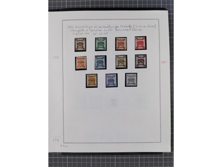 1918/27 (ca.), mint nver hinged/unused and used collection, including Postage Dues and Irak Palestine, a few duplicates, some