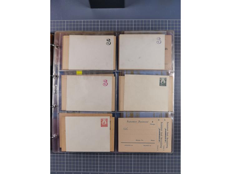 Braunschweig-Brief-Beförderung Hammonia, 1886/1900, über 100 Briefe, Karten, ungebrauchte und gebrauchte Ganzsachen sowie For