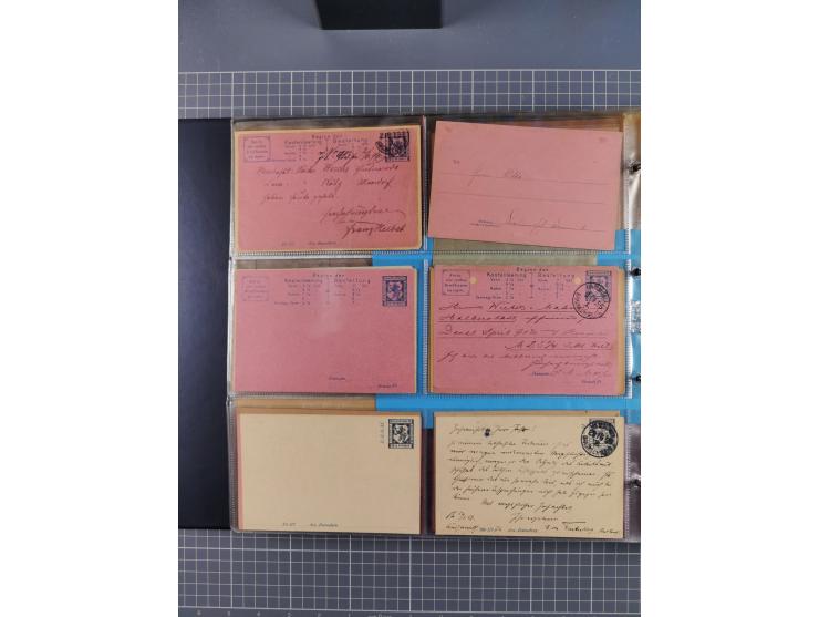 Braunschweig-Brief-Beförderung Hammonia, 1886/1900, über 100 Briefe, Karten, ungebrauchte und gebrauchte Ganzsachen sowie For