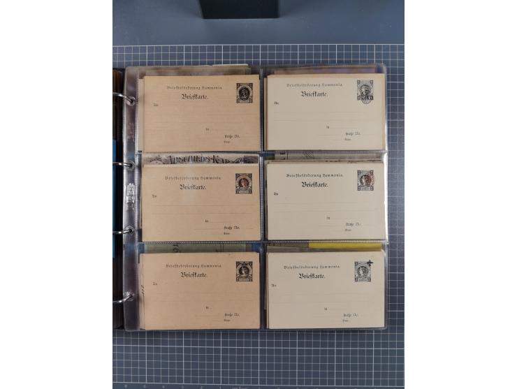 Chemnitz-HAMMONIA: 1897/1900, fast 60 Briefe, Karten und ungebrauchte/gestempelte Ganzsachen. Dabei u.a. Mi.-Nr. 28 auf Brief