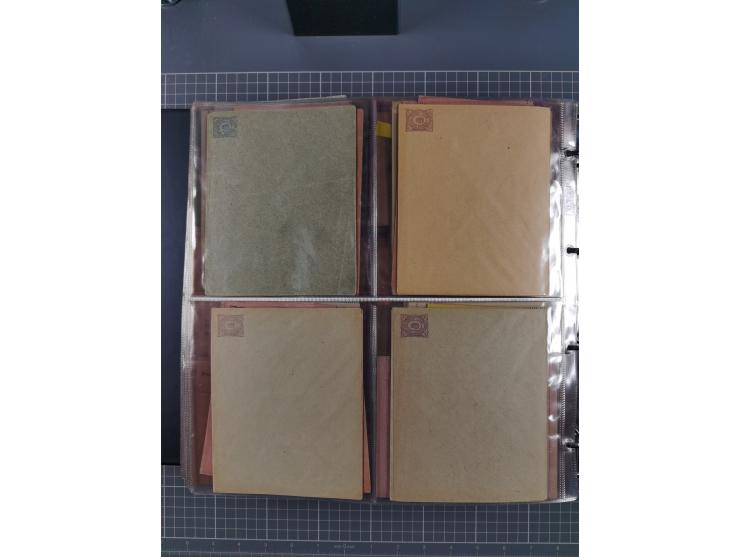 Dresden-Hansa: 1886/1900, Sammlung mit fast 160 Briefen, Karten und vielen ungebrauchten und gebrauchten Ganzsachen inkl. etw