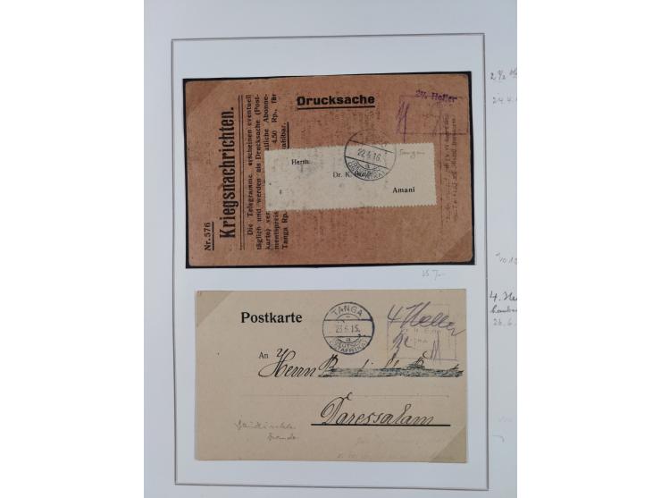 BAR- UND VORAUSFRANKIERUNGEN: spezialisierte Sammlung von 22 Belegen und einige Ausschnitten; verschiedene Typen und Besonder