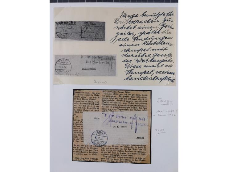 BAR- UND VORAUSFRANKIERUNGEN: spezialisierte Sammlung von 22 Belegen und einige Ausschnitten; verschiedene Typen und Besonder