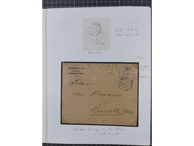 BAR- UND VORAUSFRANKIERUNGEN: spezialisierte Sammlung von 22 Belegen und einige Ausschnitten; verschiedene Typen und Besonder