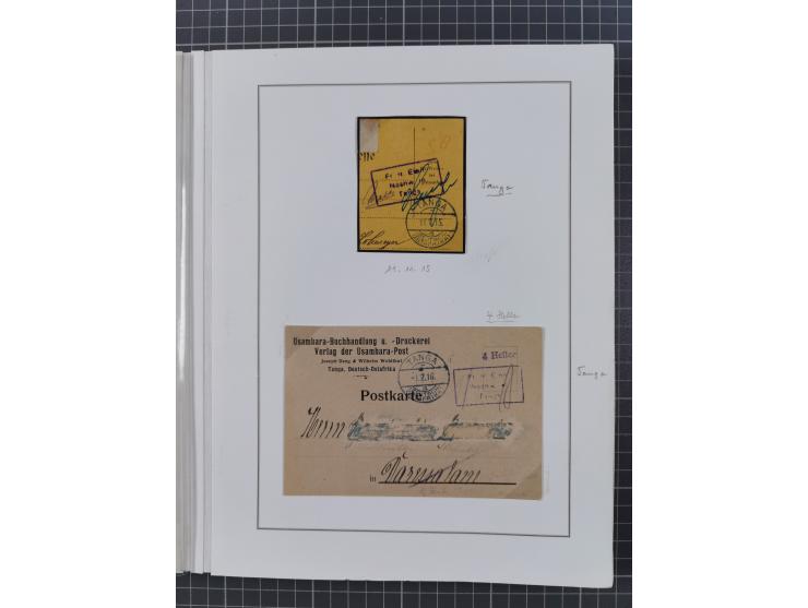 BAR- UND VORAUSFRANKIERUNGEN: spezialisierte Sammlung von 22 Belegen und einige Ausschnitten; verschiedene Typen und Besonder