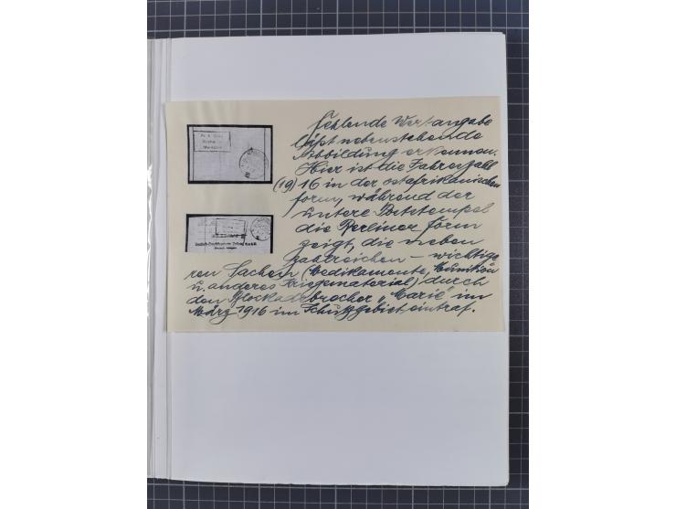 BAR- UND VORAUSFRANKIERUNGEN: spezialisierte Sammlung von 22 Belegen und einige Ausschnitten; verschiedene Typen und Besonder