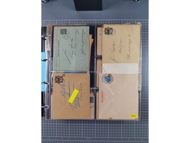 Frankfurt: 1886/1900, fast 90 Briefe und ungebrauchte/gebrauchte Ganzsachen von fast allen Anstalten in Frankfurt. Dabei Stad