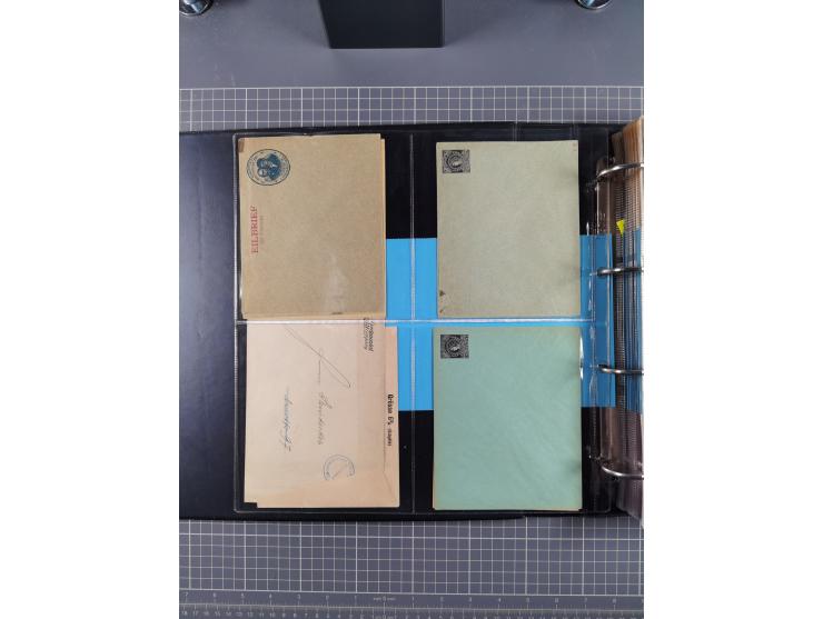 Frankfurt: 1886/1900, fast 90 Briefe und ungebrauchte/gebrauchte Ganzsachen von fast allen Anstalten in Frankfurt. Dabei Stad