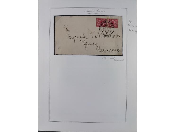 SCHIFFS- UND SEEPOST: Kleine Sammlung mit Marken und Briefstücken sowie 15 Belegen, dabei "OSTAFRKANISCHE ZWEIGLINIE**", "Ruf