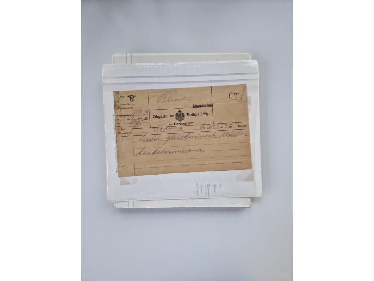KRIEGS-, FELD- UND KRIEGSGEFANGENENPOST: Interessanter Sammlungsteilen mit rund 30 Belegen, dabei diverse Zensuren, 2 Telegra