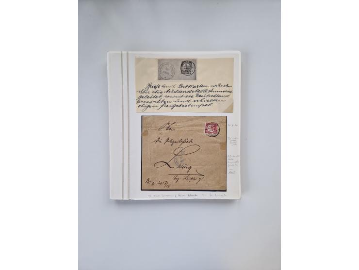 KRIEGS-, FELD- UND KRIEGSGEFANGENENPOST: Interessanter Sammlungsteilen mit rund 30 Belegen, dabei diverse Zensuren, 2 Telegra