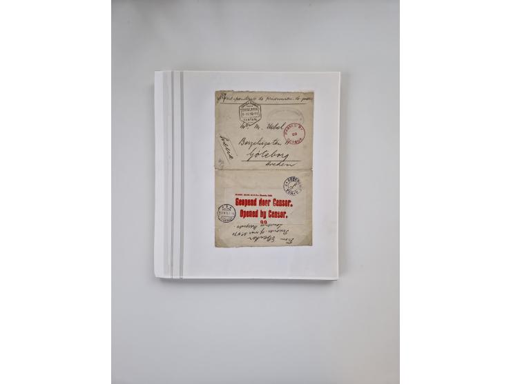 KRIEGS-, FELD- UND KRIEGSGEFANGENENPOST: Interessanter Sammlungsteilen mit rund 30 Belegen, dabei diverse Zensuren, 2 Telegra