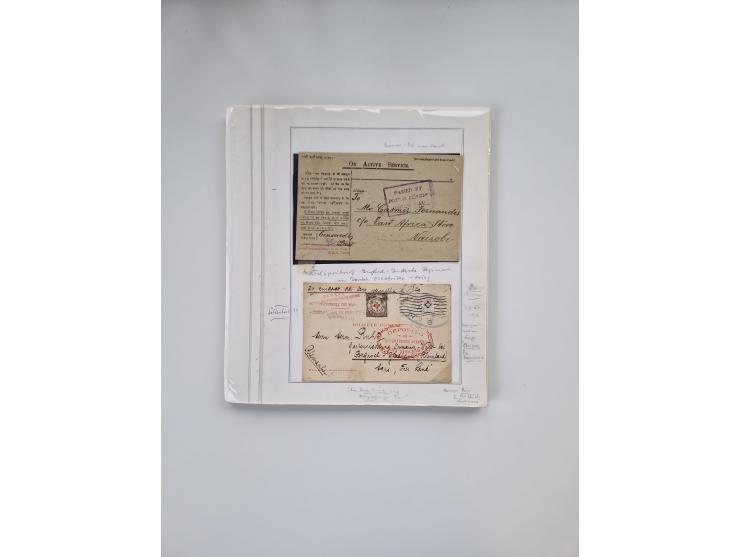 KRIEGS-, FELD- UND KRIEGSGEFANGENENPOST: Interessanter Sammlungsteilen mit rund 30 Belegen, dabei diverse Zensuren, 2 Telegra