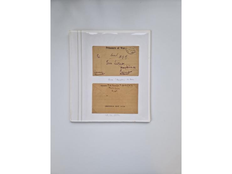 KRIEGS-, FELD- UND KRIEGSGEFANGENENPOST: Interessanter Sammlungsteilen mit rund 30 Belegen, dabei diverse Zensuren, 2 Telegra