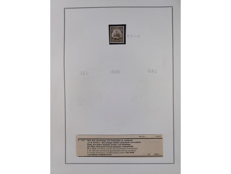 BELGISCHE- UND BRITISCHE BESATZUNG: kleine interessante Partie mit 13 Belegen, Mafia 1 b und 23,etc.