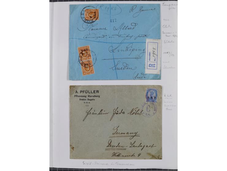 BELGISCHE- UND BRITISCHE BESATZUNG: kleine interessante Partie mit 13 Belegen, Mafia 1 b und 23,etc.