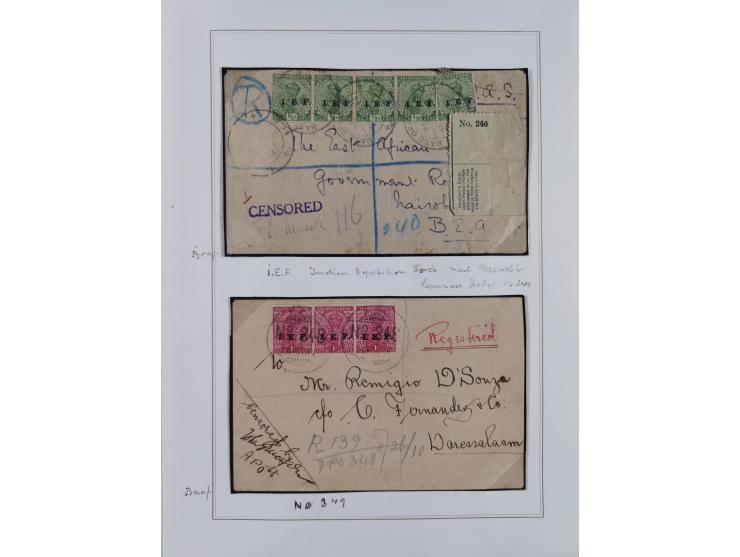 BELGISCHE- UND BRITISCHE BESATZUNG: kleine interessante Partie mit 13 Belegen, Mafia 1 b und 23,etc.