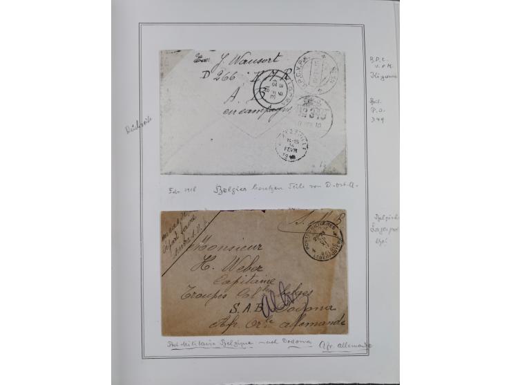 BELGISCHE- UND BRITISCHE BESATZUNG: kleine interessante Partie mit 13 Belegen, Mafia 1 b und 23,etc.