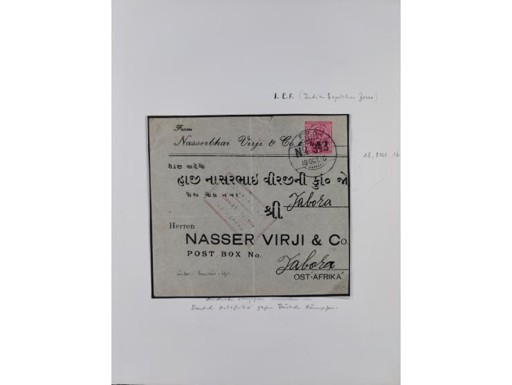 BELGISCHE- UND BRITISCHE BESATZUNG: kleine interessante Partie mit 13 Belegen, Mafia 1 b und 23,etc.