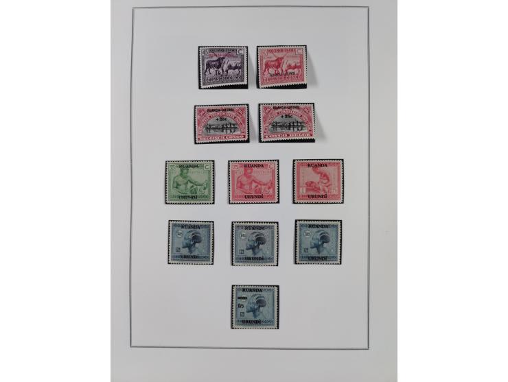 BELGISCHE- UND BRITISCHE BESATZUNG: kleine interessante Partie mit 13 Belegen, Mafia 1 b und 23,etc.