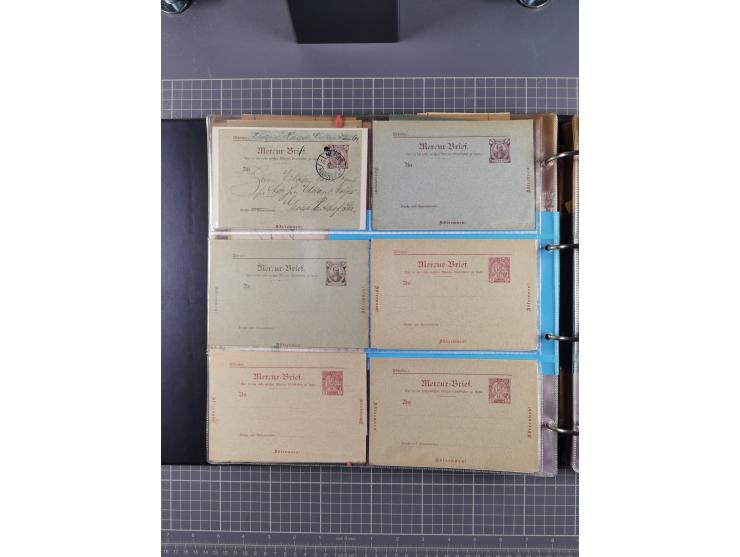 Hannover-Mercur: 1886/1900, ca. 70 Briefe, Karten und ungebrauchte/gebrauchte Ganzsachen. Dabei u.a. P18-19 und P20-22 gebrau