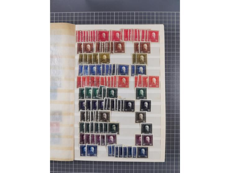 1850/1916 (ca.), Stempelsammlung auf losen Marken nach Orten geordnet, dazu Lombardei Venetien, Feldpost und Levante ungebrau