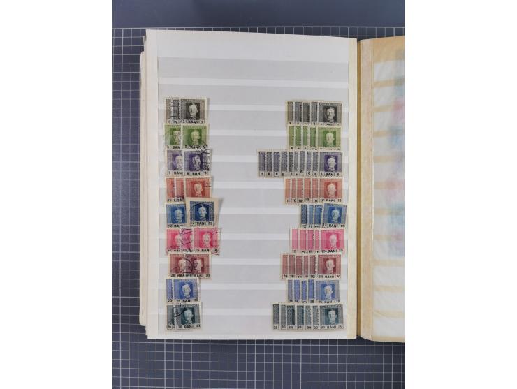 1850/1916 (ca.), Stempelsammlung auf losen Marken nach Orten geordnet, dazu Lombardei Venetien, Feldpost und Levante ungebrau