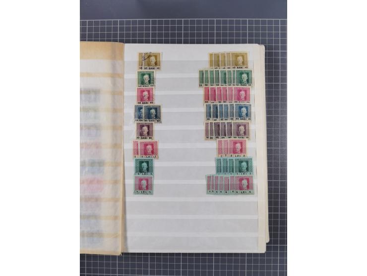 1850/1916 (ca.), Stempelsammlung auf losen Marken nach Orten geordnet, dazu Lombardei Venetien, Feldpost und Levante ungebrau