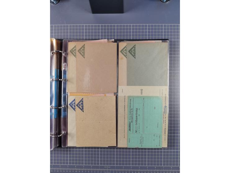 Köln: 1886/1900, ca. 100 Briefe, Karten und ungebrauchte/gebrauchte Ganzsachen sowie Formulare (u.a. “Abmeldung (Duplikat” un