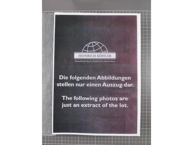 1850/1958 (ca.), reichhaltiger ungebrauchter und gestempelter Doubletten-Bestand, mit einigen Briefen, die erste Ausgabe mit 