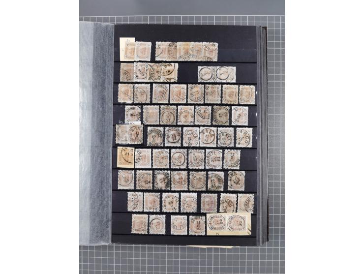 1850/1958 (ca.), reichhaltiger ungebrauchter und gestempelter Doubletten-Bestand, mit einigen Briefen, die erste Ausgabe mit 