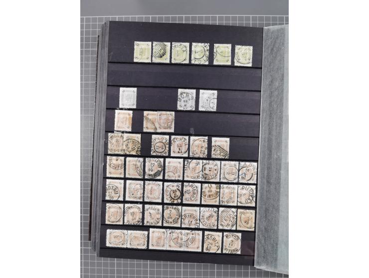 1850/1958 (ca.), reichhaltiger ungebrauchter und gestempelter Doubletten-Bestand, mit einigen Briefen, die erste Ausgabe mit 